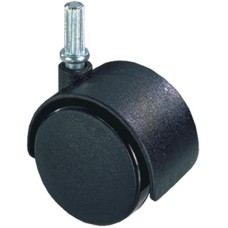 Swivel Twin Wheel Castor without Brake Ø 30 mm Hooded Press Fit Wheel Ø 30 mm load capacity 25 kg