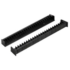 Multimedia Storage Rail with 48 Movable Dividers For organising CDs DVDs mini discs etc. Black finish