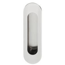 Pull Handle Flush 155 x 45 mm Grade 304 Stainless Steel FSB 4250 Suitable for sliding timber doors Without sprung cover satin