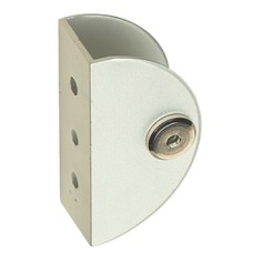 Channel Bracket Set Cubicle Fittings for 17-21 mm Board Partitions Aluminium Black polyester powder coated finish