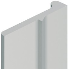 Closure Strip for Two Door Closing Plastic for locks with behind bolt dimension 4.8-7.5 mm Light grey similar to RAL 7035