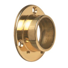 Wall Flange Socket Bar Railing System For Ø 25-51 mm tubes Ø 38 mm polished brass finish
