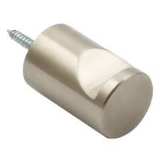 Robe Hook Stainless Steel 38 x Ø 25 mm Metropolis Face fixing Satin stainless steel finish
