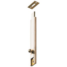 Surface Bolt Knob Slide Action Surface or Semi-Recessed Fixing Brass Polished