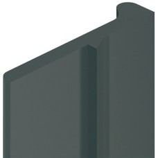 Closure Strip for Two Door Closing Plastic for locks with behind bolt dimension 4.8-7.5 mm Grey brown similar to RAL 8019