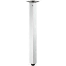 Table Leg Height 705 mm 60 x 60 mm Steel With height adjustable screw giving +25 mm adjustment Silver coloured (RAL 9006)