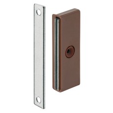 Magnetic Catch Pull 5.0 kg with Plate Magnets for Screw Fixing Slim Design Brown