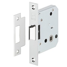 Latch Mortice Operated by Lever Handles Stainless Steel Startec Backset 55 mm case size 84 mm satin