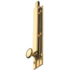 Surface Bolt Knob Slide Action 203 x 43 mm Brass Satin nickel plated