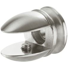 Shelf Support Clamp Design Screw Fixing for 5-7 mm Glass and Wood Thickness Stainless steel