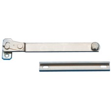 Restrictor Concealed Releasable for Side or Top Hung Windows Stainless Steel and Zinc Alloy Complete with stud plate track Self colour