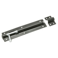 Tower Bolt Straight Face Fixing Mild Steel Length 160 mm black