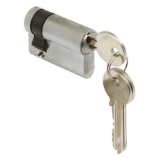 Euro Profile Cylinder Single Key Only Operation Brass Size 45 mm polished