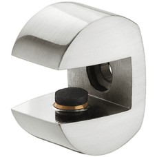 Shelf Support Clamp Design Screw Fixing for 8-10 mm Glass and Wood Thickness Stainless steel