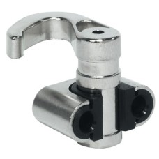 Top and Bottom Catch Hook for Screw Fixing Espagnolette For rod Ø 6 mm