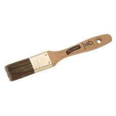 Flat Brush for Varnish Size 10 Raw wood handle with poly mix bristles Size: 30 mm