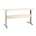 Electric Height Adjustable Desk Frame Frame Set for 2 Leg Workstation Load carrying capacity (including desktop) 70 kg Silver RAL 9006 finish