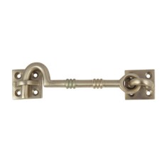 Cabin Hook to Secure Access Leaf on Folding Doors Brass Satin nickel plated