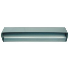 Security Letter Tidy with Integral Hood Steel Silver powder coating