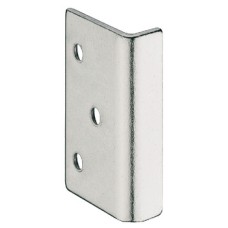Striking Plate for Screw Fixing Steel Angled nickel plated