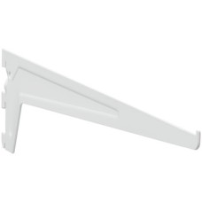 Flange Bracket Length 150-600 mm Shoptec Shopfitting System For hooking into shelf system columns or wall channels White RAL 9003 finish length 500 mm with three hooks