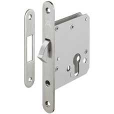 Hookbolt Lock Profile Cylinder Operated Startec For sliding doors Nickel plated