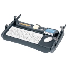 Keyboard Tray Deluxe Installed Length 503 mm Izon® For keyboards Black finish
