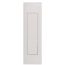 Pull Handle Flush 155 x 45 mm Grade 304 Stainless Steel FSB 4251 Suitable for sliding timber doors With sprung cover satin