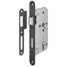 Profile Cylinder Lock Mortice 72 mm Locking Centres Stainless Steel Startec For fire resistant/smoke control doors Forend: 24 mm round stainless steel graphite black PVD coated