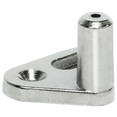 Locking Bolt with Screw Fixing Plate Polished nickel plated