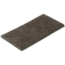 Felt Glide Rectangular Self Adhesive L x W: 100 x 50 mm brown