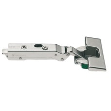 Concealed Cup Hinge 110° Standard Full Overlay Plus Click on Arm Tiomos With integrated soft close Impresso fixing cup 45/9.5 with soft close nickel plated