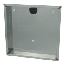 Watertight Protective Casing 465 x 475 mm Programma Cap Range PBA For installation of drop down shower seat Stainless steel finish
