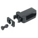 Pressure Catch for Screw Fixing Non-Magnetic Plastic Pull approx. 4 kg black