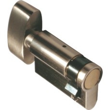 Half Cylinder with Thumbturn for Operating Cylinder Locks Without a Key Brass Satin brass