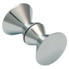 Shower Door Knob Back to Back Cone Knob Set Ø 32 mm Suitable for toughened glass doors 8-10 mm thick Polished chrome plated finish