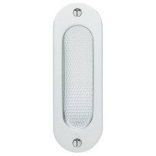 Pull Handle Flush 120 x 40 mm Aluminium FSB Suitable for sliding timber doors Silver anodised