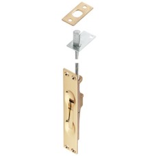 Flush Bolt Lever Action 172 x 25 mm Brass Designed principally for metal section doors Matt chrome plated