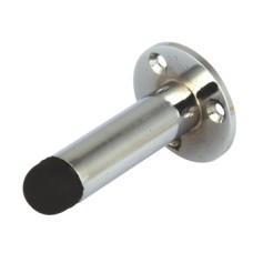 Projection Door Stop Wall Mounted Overall Projection 67 mm Zinc Alloy Polished brass
