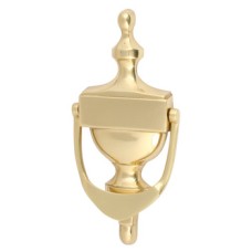 Door Knocker Urn Victorian 170 x 79 mm Brass or Zinc Alloy Polished brass