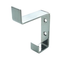 Hat and Coat Hook Grade 316 Stainless Steel 59 x 88 mm Face fixing Satin stainless steel finish