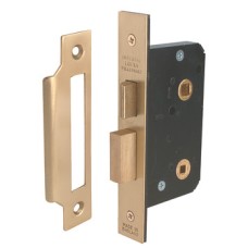 Mortice Bathroom Lock Modular Latchbolt Operated by Lever Handles Deadbolt Operated by Turn Standard Follower size 8 + 5 mm backset 57 mm case size 76 mm satin brass