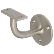 Handrail Bracket Suitable for Flat Based Handrails Depth 60 mm Face fixing Polished brass finish