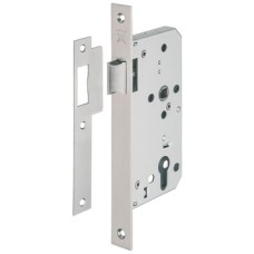 Latch Mortice for Flush Doors Stainless Steel Startec Backset 55 mm case size 84 mm satin