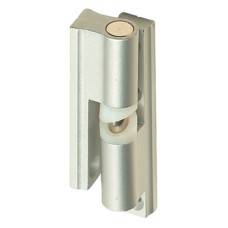 Hinge Set Normal Duty Cubicle Fittings for 17-21 mm Board Partitions Aluminium Satin anodised finish