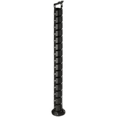 Vertical Cable Management Idea With metal weighted base Black finish