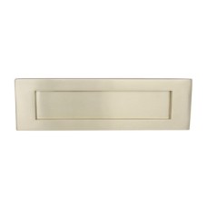 Letter Plate Sprung Flap 254 x 76 mm Brass Polished brass