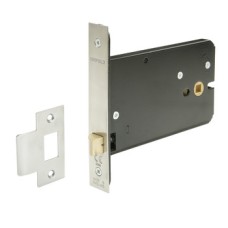 Mortice Latch Horizontal Latchbolt Operated by Knobs Case Size 150 mm Backset 127 mm case size 150 mm satin brass