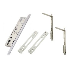 Slave Unit 35 mm with Lock Unit Security Shoot Bolt and Shoot Bolt Double Keep Brass bolts zinc plated steel forend