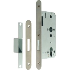 Deadlock Case Mortice Cylinder Radius Forend Case Size 92 mm Startec Backset 60 mm case size 92 mm satin stainless steel